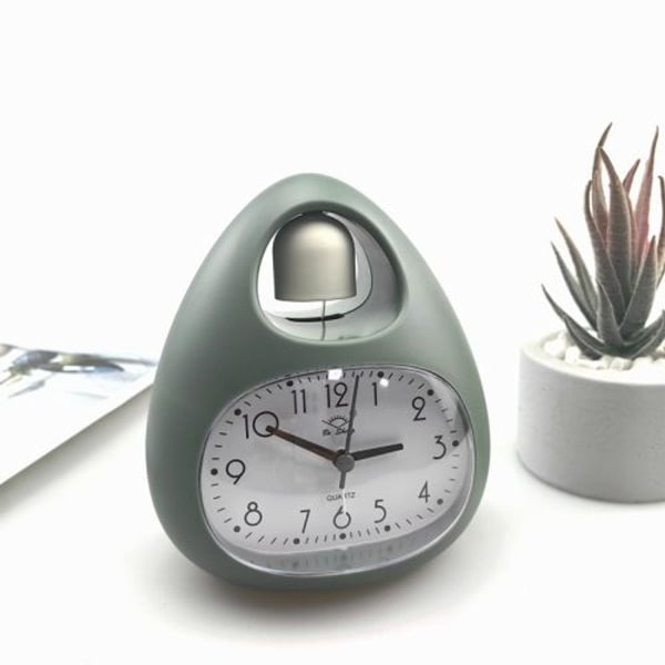 GH809 Eggformet skrivebordsvekkerklokke for barn ved sengen Søt klokke (grønn)