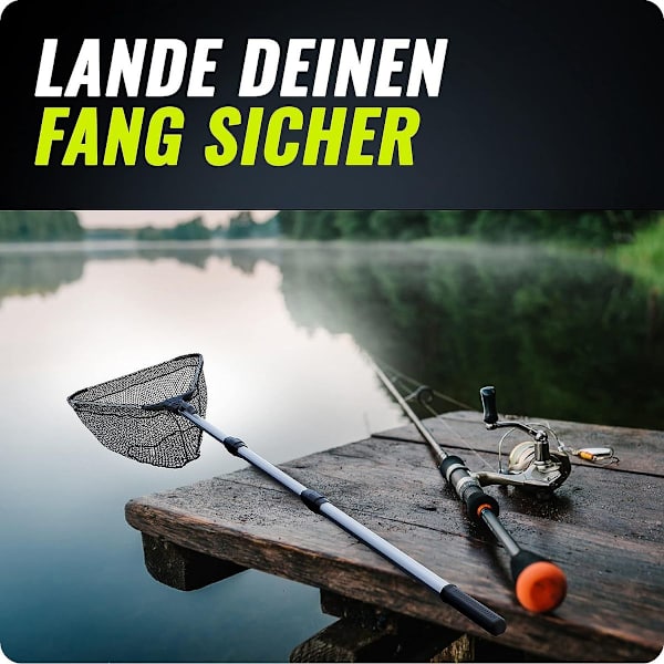 Fiskenet til landing I fiskenet i nylon til landing I teleskopisk fiskenet i nylon glasfiber fiskenet KLB