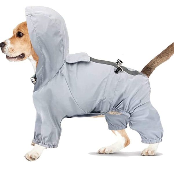 Koiran sadetakki sadetakki, säädettävä vedenpitävä koiran takin huppu KLB