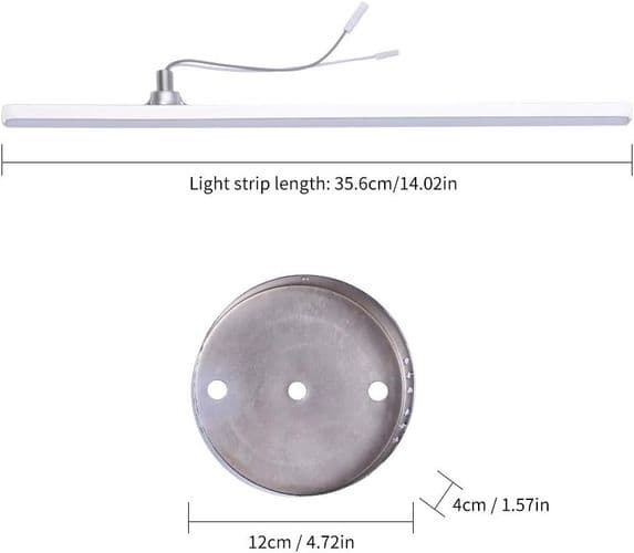 LED loftslampe, moderne loftslampe med parallel strimmel design og 2