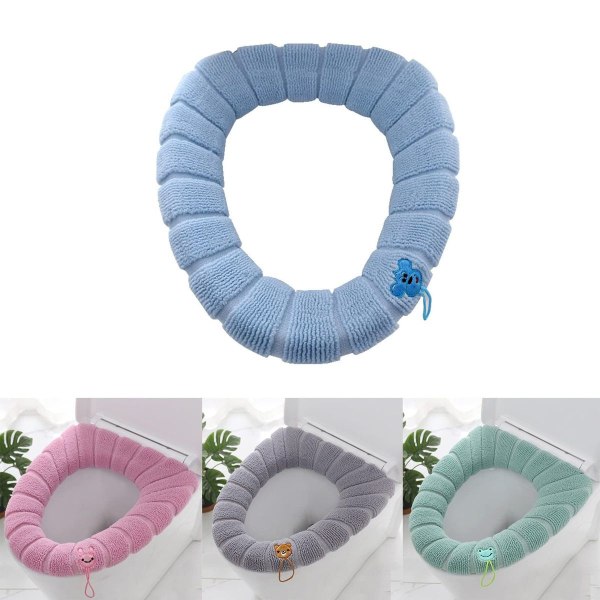 Toalettstolsskydd, tjocka toalettstolsskydd, tvättbara toalettstolsskydd, 4-pack