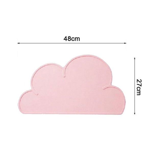 SiliconeTable Placemats Food Grade Mats for Kids Baby Toldder Pink