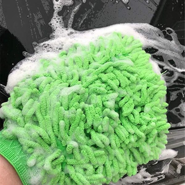 Bilvaskhansker 2 deler sett med stor mikrofiber bilvask