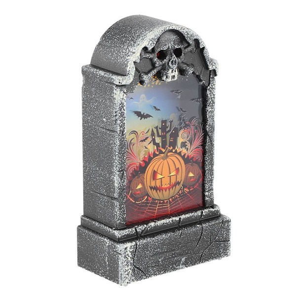 Halloween rekvisitter, simulert gravsteinformet lampe KLB