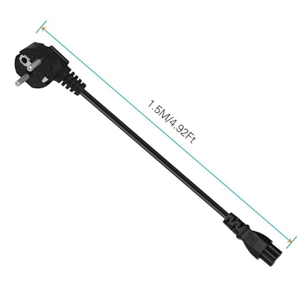 3-PIN-strömkabel för PC-dator, skanner, skrivare, kopiator, projektor