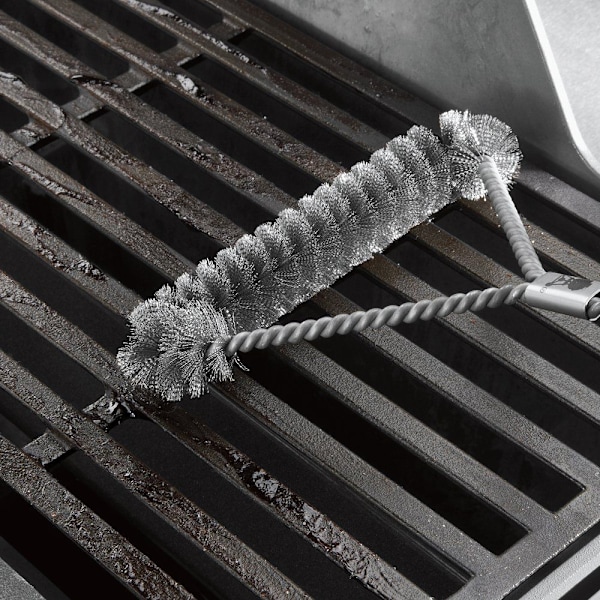 12\" 3-Sided Grillbørste Sort Grillristrenser