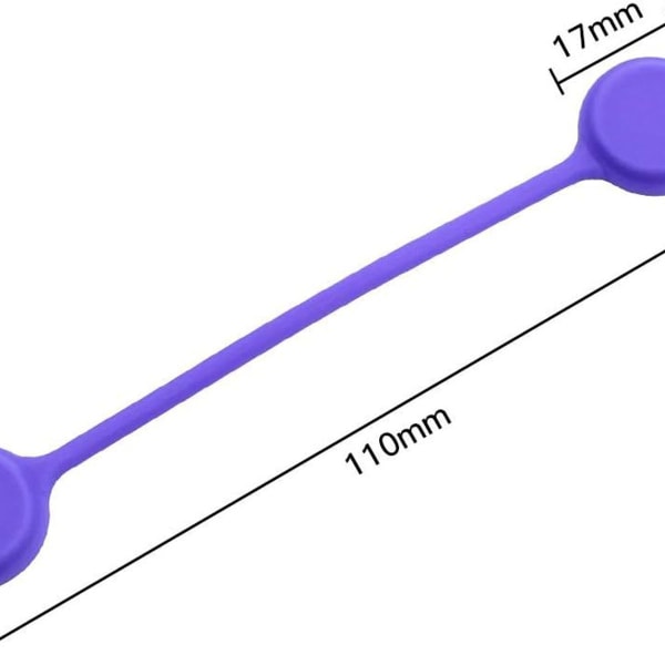 Magnetiske kabelbindere 10-pakke Gjenbrukbar kabelarrangør for ørepropper
