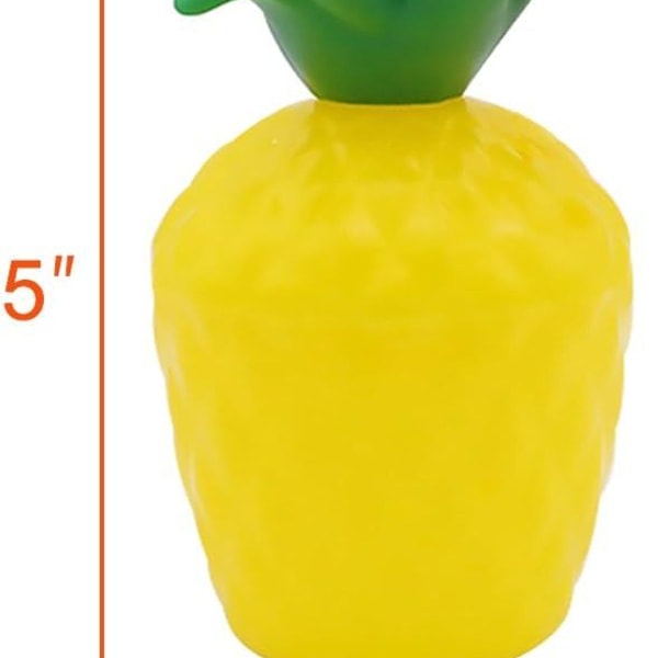 Ananaskoppen i plast i 12 deler er egnet for sommerens KLB