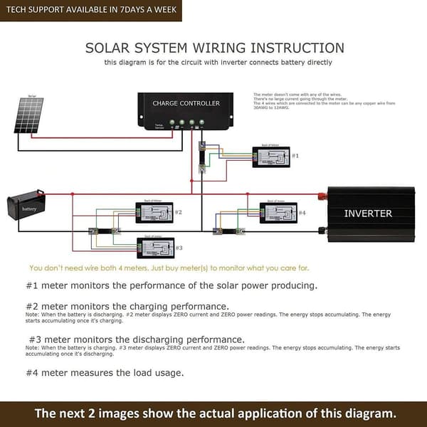 DC 6,5-100 V 100 A Spenning Strøm Effekt Energimåler DC Volt Amp