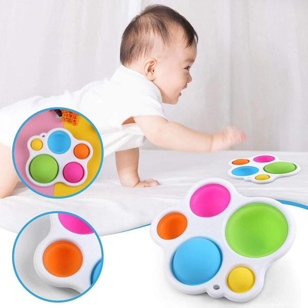 Baby Simple Dimple Sensory Toy, tidlig barndomuddannelse, legetøj KLB