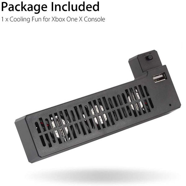 USB-ventilator til Xbox One X - 3 ventilatorer, USB-port, køling KLB
