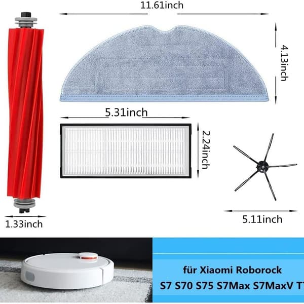 Reservedele kompatibel med Roborock S7 S7 Plus S7 MaxV S7 MaxV Ultra
