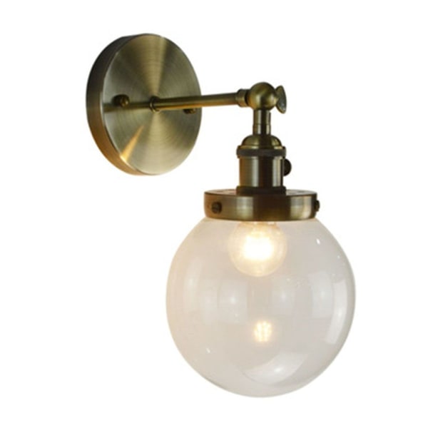 Modern round clear glass wall lighting wall lights bronze KLB