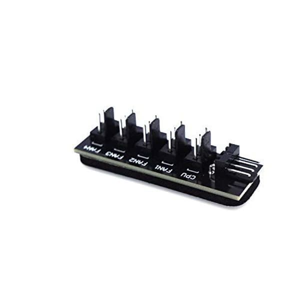 Pin PWM Fan Power Cable 1 til 5 Splitter 5 Way PC Kabinet