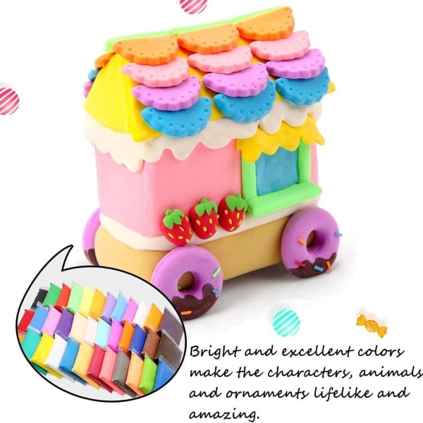 36 Pack Modeling Clay Ultra Light Air Dry Clay Magic Clay Plasticine KLB