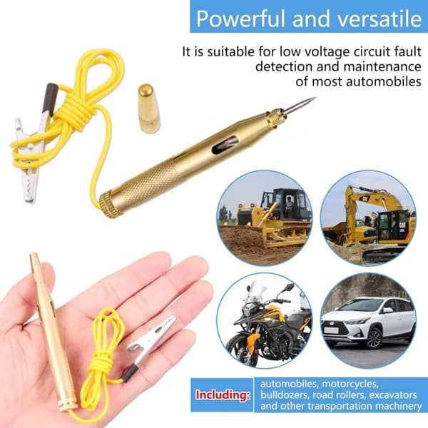 Spændingstester Pen til Bil og Lastbil, DC 6V/12V/24V KLB