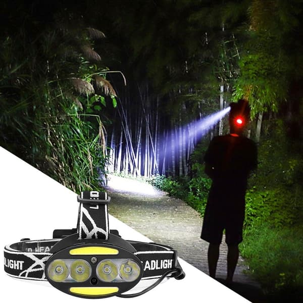USB-ladet LED-hodelyktlampe, vanntett hodelykt KLB