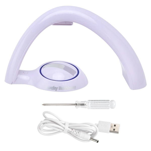 Sateenkaariprojektiolappu, värikäs väriä vaihtava USB-virtalähde KLB