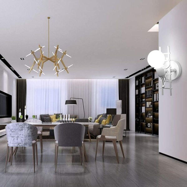 Kreativ humanoid vägglampa inomhus modern vägglampa art deco vägglampa E27 för