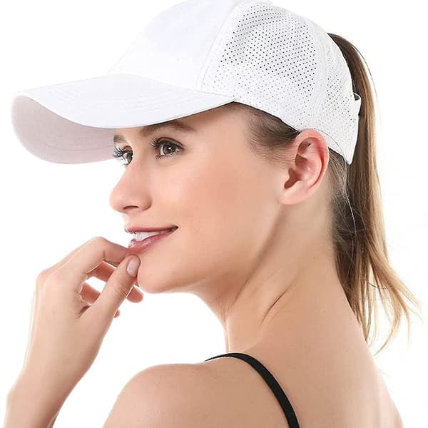 Justerbar Crossover Ponytail Baseball Cap til kvinder KLB