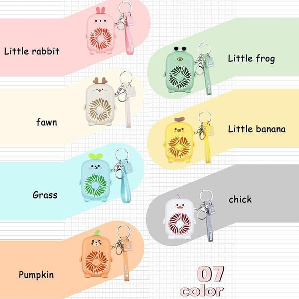 Mini söpö eläinpuhallin avaimenperällä (vaaleanpunainen)