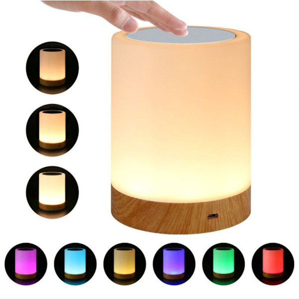 Beröringskänslig bordslampa - Skapar en trevlig atmosfär i vardagsrummet KLB