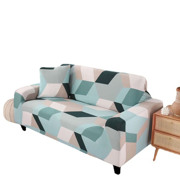 Sofaovertrekk, sofatrekk for 3-seters sofa, stretch sofaovertrekk, maskinvaskbar