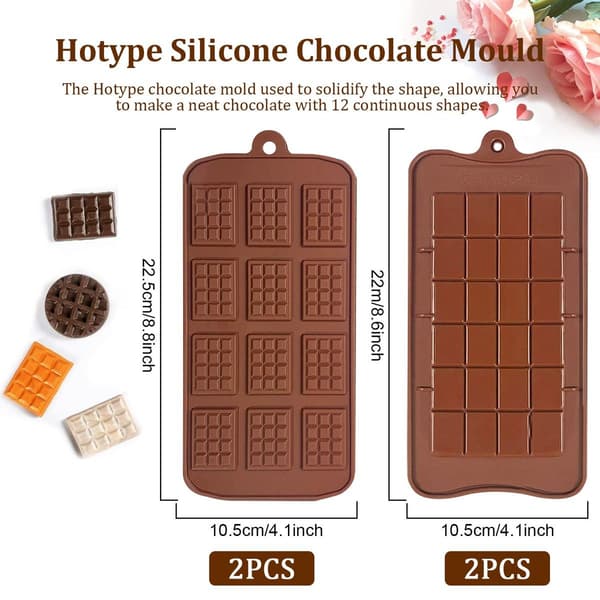Silikonformar för choklad, non-stick, för bakning