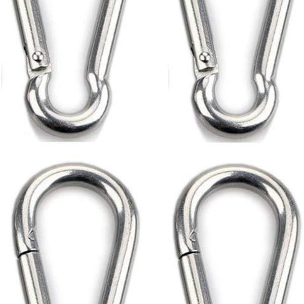 2-pack karbinhakar för tunga laster, sport, låshundar, hängmatta gunga,