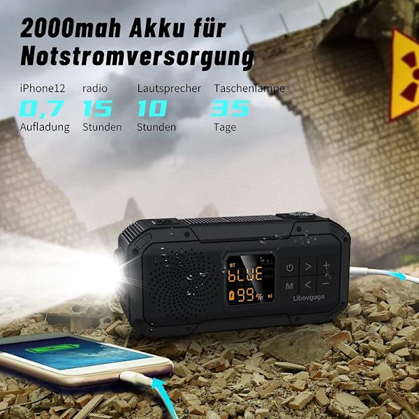 Kampiradio Hätäradio Aurinkoradio Kannettava Dynamo Radio 3000
