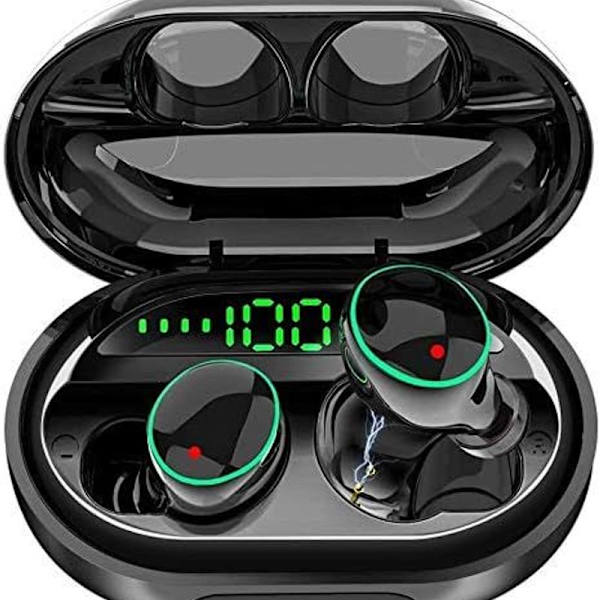 5.0 trådlösa öronsnäckor med mikrofon för sport för iPhone