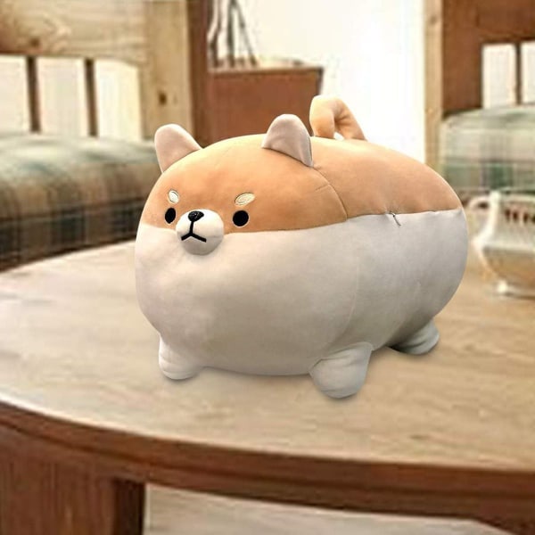 Lykkelig start utstoppa Shiba Inu plysjleketøy Anime Corgi Kawaii KLB