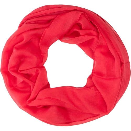 Dame loop rundt skjerf chiffon halsskjerf tilbehør skjerf rød