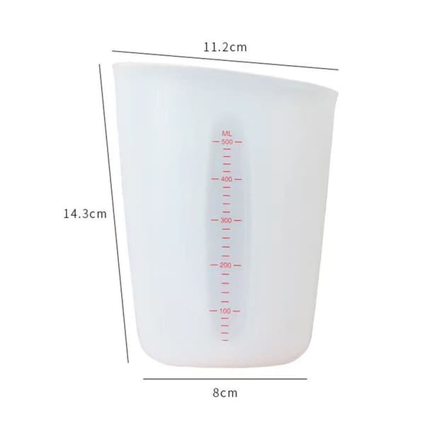 Fleksibel silikon epoksyharpiks smørmålebegersett 500 ml