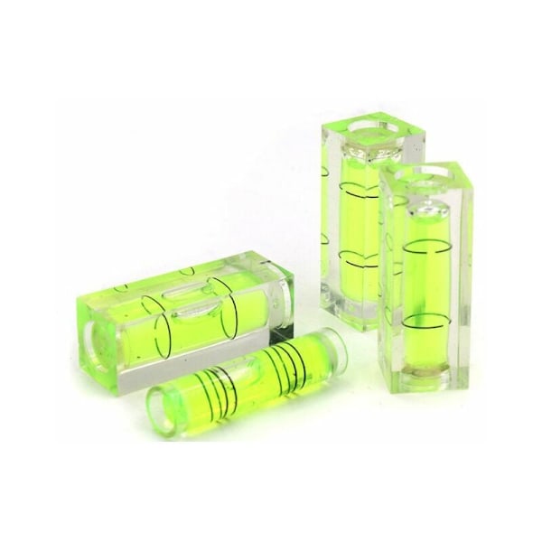 GrouopM 10 pieces of square green level mini small level woodworking wood carving mini bubble level mini furniture level KLB