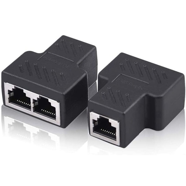 RJ11-fordeleradaptersplitter, 2 stk. Ethernet-stiksplitter-stik