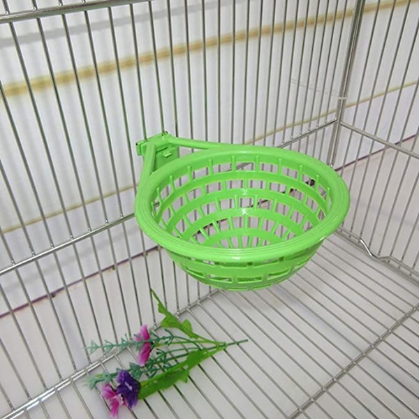 Fuglerede i plast, papegøje ynglekurv, fuglebur, redekasse, velegnet til små papegøjer, drossel, hibiscus fuglerede (5 stk.)