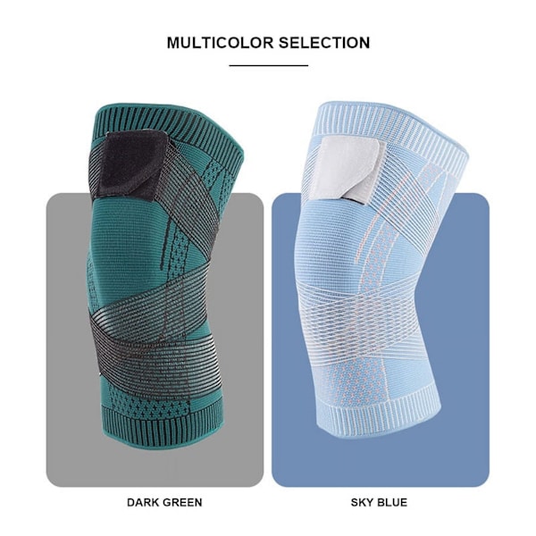 1 Pack Sports Knäskydd Kompression Elastisk Knäskydd Stöd Fitness Knäskydd Skyddande Bandage (Lila, S)