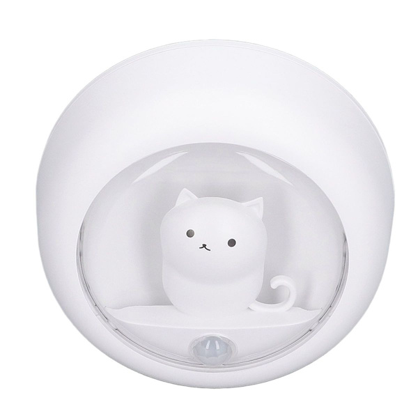 LED-nattlampa med rörelsesensor Katt USB-laddning KLB