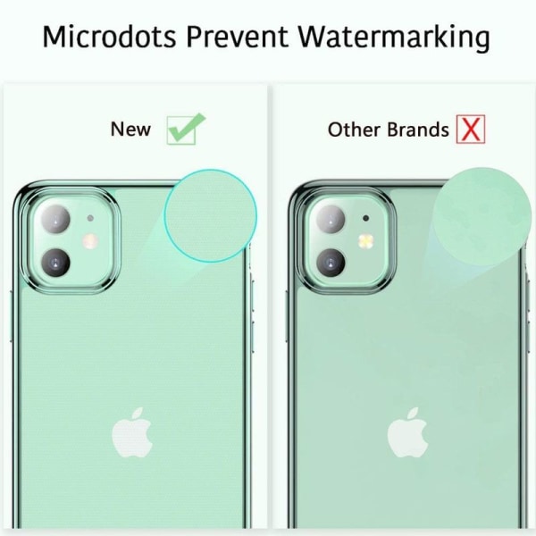 Kirkas silikoni Suunniteltu iPhone 11 case - Ohut kirkas pehmeä TPU