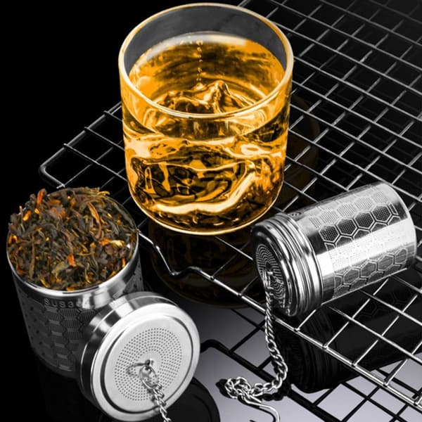 Tesil til løs te, rustfrit stål teinfuser sil - mikroperforeret KLB