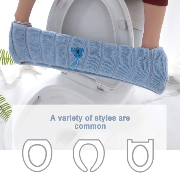 Toalettstolsskydd, tjocka toalettstolsskydd, tvättbara toalettstolsskydd, 4-pack