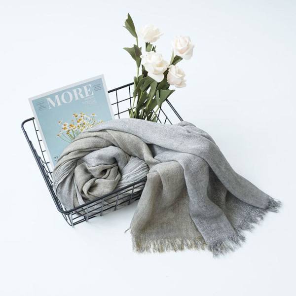Kvinners vinter skjerf sjekket teppe skjerf, sjekket mønster oversized frynser KLB