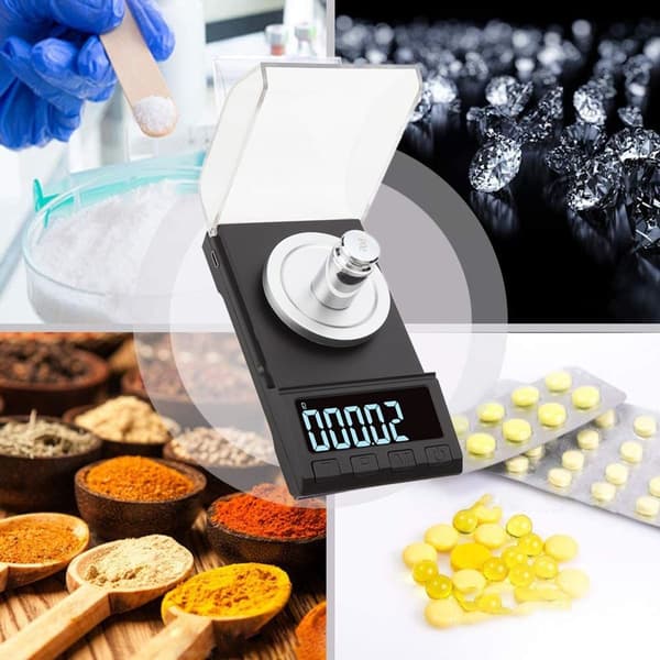 50gx0.001 gram, högkvalitativ, digital milligram med hög precision