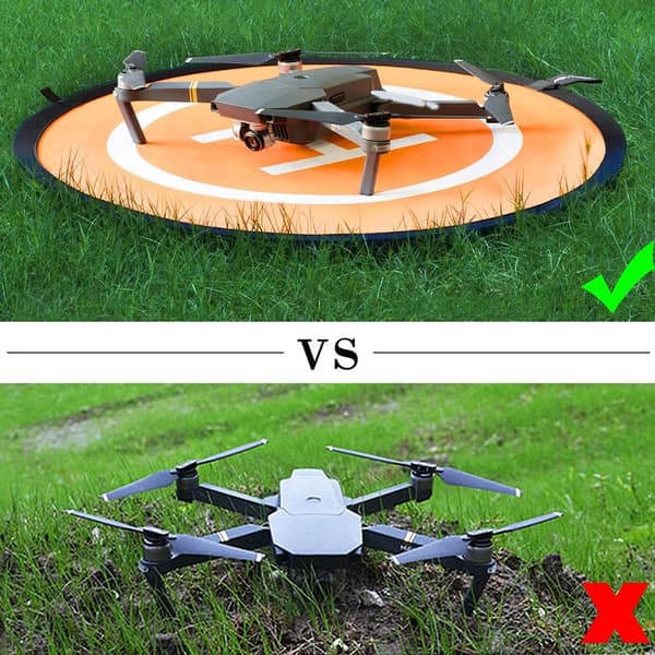 Drone Landing Pad, Universal Vanntett D 75cm/30'' Bærbar Foldbar KLB