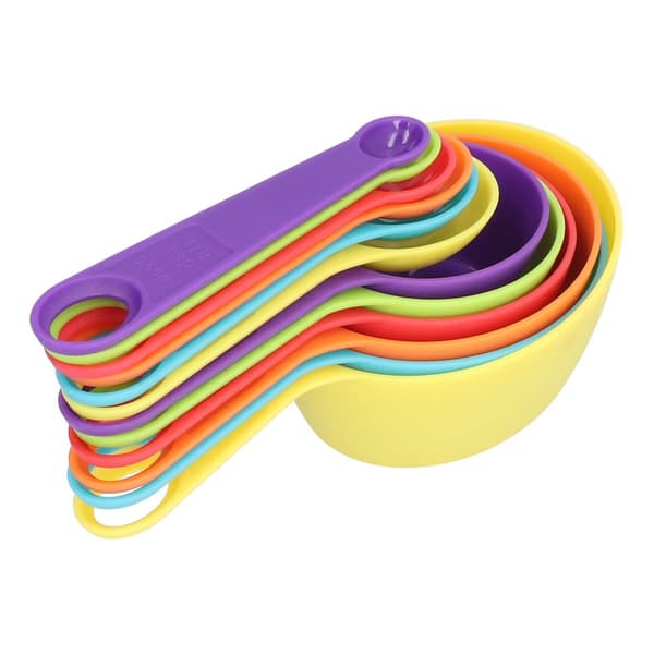 12 st/set Färgglada Mätkoppar Plast Mätkoppar KLB