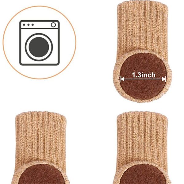 Stolsbensstrumpor Möbelstrumpor 24-pack Golvskydd Halkfria