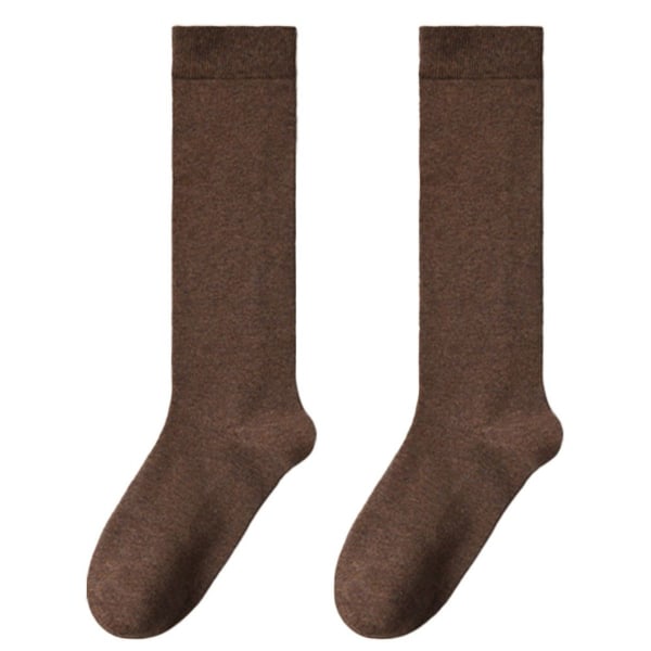 Women's Graduated Compression Knee Socks Long Tube Dark Brown KLB