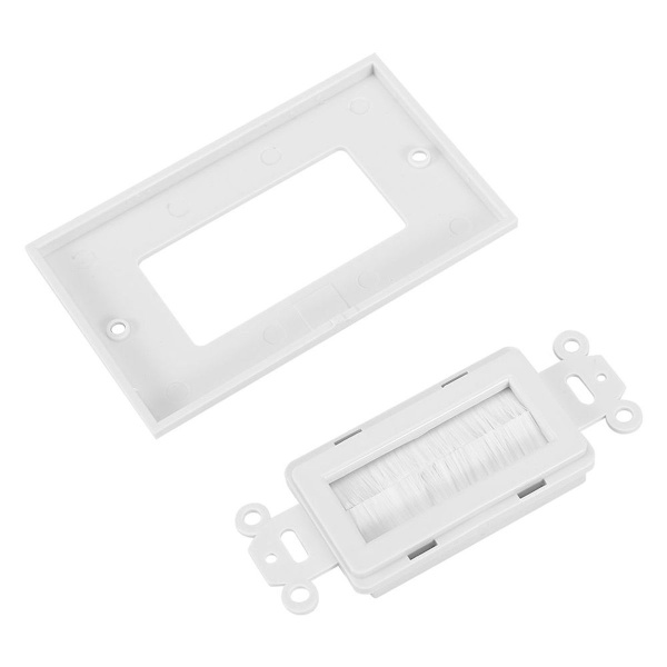 Plastdammskyddsborste för kabelväggplatta Port Insert Cover KLB