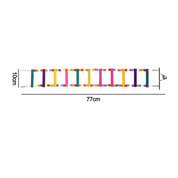 Regnbue Papegøye Stige Fleksibel Tre 77cm(11 stiger) KLB